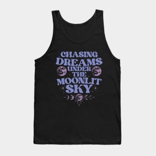 Chasing dreams under the moonlit sky Tank Top